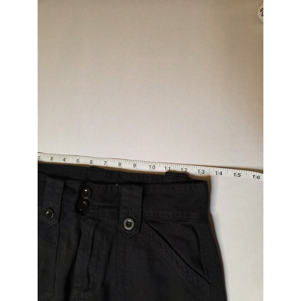 Cargo Pants Black Multi Pocket Utility Button Detail Size S NWOT - Picture 2 of 5